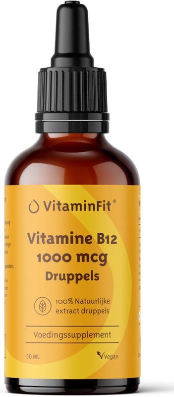 VitaminFit - Vitamine B12 - Druppels - Bioactieve Vorm - 30ml