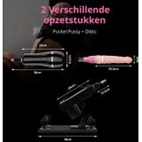 Jeremy Sex Machine voor Man en Vrouw met Dildo en Pocket Pussy – Complete Seksmachine Inclusief 2 Sex Toys – Neukmachine – Fuck Machine – Discreet Verzonden