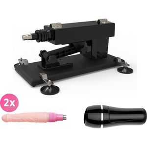 Jeremy Sex Machine voor Man en Vrouw met Dildo en Pocket Pussy – Complete Seksmachine Inclusief 2 Sex Toys ��– Neukmachine – Fuck Machine – Discreet Verzonden