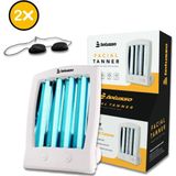 Bolusso Gezichtsbruiner – Gelaatsbruiner incl. 2x Zonnebank Bril – Voor Gezicht en Decolleté – Solarium