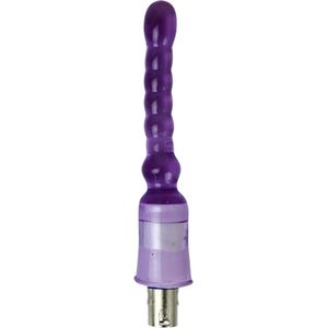 Dildo Opzetstuk 17,5cm Paars en Dun voor de Eroticon SM