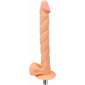 Eroticon Dildo 31cm Lang - Realistisch - 4cm Breed - Voor vaginaal en anaal gebruik - Opzetstuk voor Sex Machine - Accessoire - 3XLR opzetstuk