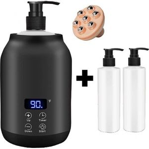 Bolusso - Massage Olie Verwarmer - Zwart - 30 Tot 65 Graden - Inclusief 2 Dispensers & Massage Tool