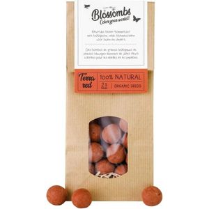 Blossombs Kraftzak met 10 Blossombs Terra Red (Terracotta Rood)