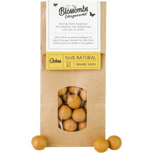 Blossombs Kraftzak met 50 Blossombs Ochre (Okergeel)