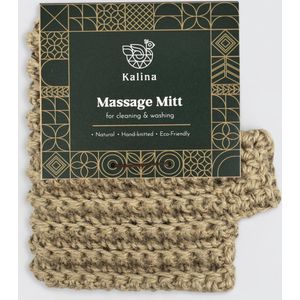 Jute Massage handschoen - scrubhandschoen - duurzaam cadeau