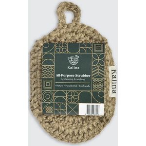 Natuurlijke spons van jute voor schoonmaak of huidverzorging | zero-waste | plasticvrij | milieuvriendelijk