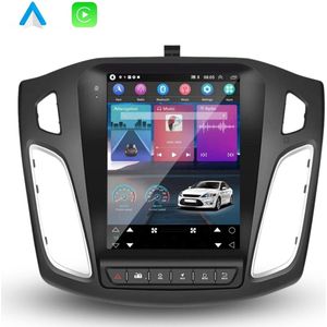 Boscer® Autoradio - Geschikt voor Ford Focus 2012 t/m 2018 - Apple Carplay & Android Auto (Draadloos) - Android 11 - 2+32GB - 9,7"" Tesla Stijl HD Touchscreen - Navigatiesysteem - Achteruitrijcamera & Microfoon