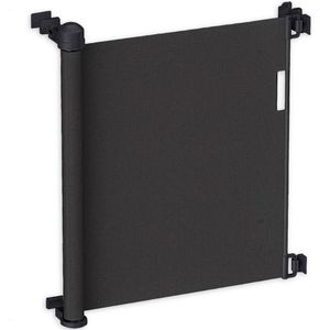 Goliving Oprolbaar Traphekje - Veiligheidshekje - Kinderhekje - Push & Turn - 10 tot 150 cm Breed - Aluminium frame - Mesh - Zwart