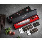 Xinzuo B13R Yu - Koksmes - 34 cm - Damascus Staal - Rozenhouten Handvat