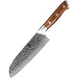 Xinzuo | Santokumes | Damascus staal (gehamerd) | Woestijnijzerhout | B13D