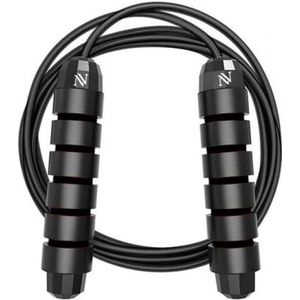 Nuvance - Professioneel Sport Springtouw - Verstelbaar - Speedrope - Jump Rope - voor Volwassenen en Kinderen - Zwart