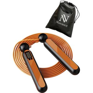 Nuvance - Professioneel Sport Springtouw met Digitale Teller - voor Volwassenen en Kinderen - Verstelbaar - Jump Rope - Speedrope