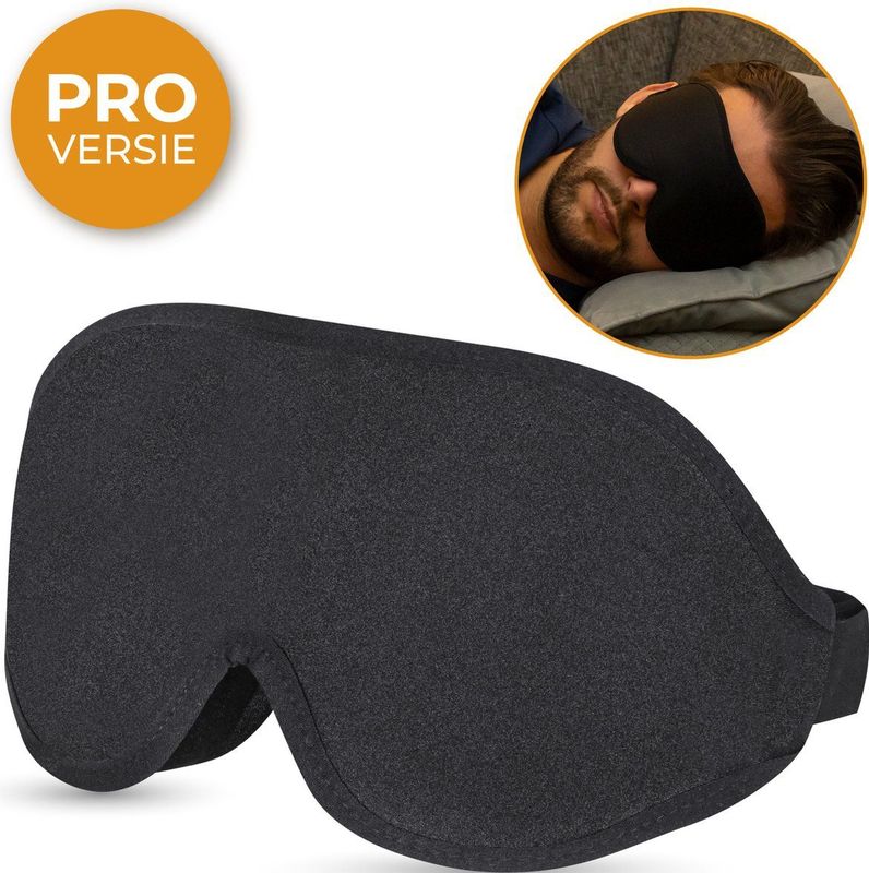 Nuvance Verstelbaar Slaapmasker - 100% Verduisterend - Ademend Traagschuim - voor Mannen, Vrouwen en Kinderen - Oogmasker Slaap