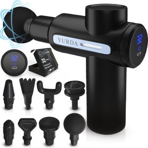 Yurda Massage gun - Sport en relax massage - 32 standen - 8 opzetstukken - Professioneel mini massage gun
