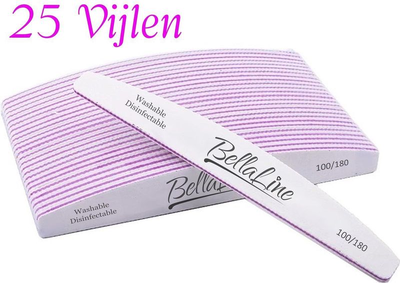 Nagelvijl Zebra Moon - 100/180 - 25 Stuks - Professionele Kwaliteit