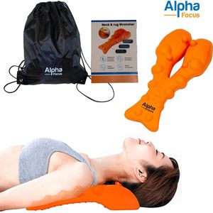 Alpha Focus Nek en Rug stretcher - Massagekussen - Nekkussen - Nekstretcher- Triggerpoint  - Rugstretcher - BackstretcBackstretcher her met Nekmassage - Rugcorrector - Voor Nek en Rugklachten