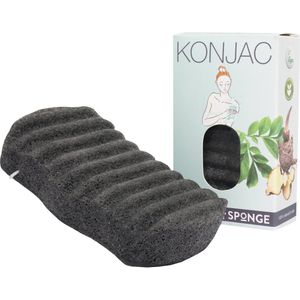 Badspons - Konjac - Bamboe Houtskool - Natuurlijke Huidreiniger