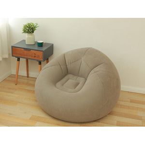 Opblaasbare sofa - beige - loungestoel - ligstoel - beanless zitzak - relax stoel - comfortabel - hoge kwaliteit - eenpersoons stoel
