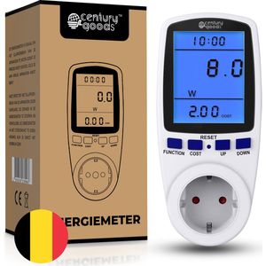 Energiemeter verbruiksmeter BE - Energieverbruiksmeter - Stroommeter - Stopcontact - Met LED-display - Speciaal voor België