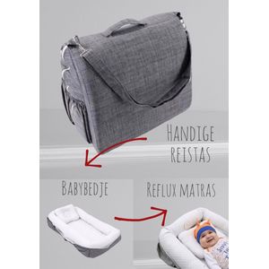 Babynestje 3-in-1, reflux bedje, reflux matras, baby bedje - Beige