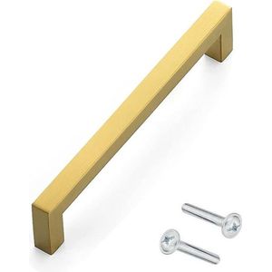 Handgreep Goud 172mm / Hart 160mm - deurgreep meubels - handgrepen kasten - handgreep keuken - roestvrijstaal - incl. schroeven