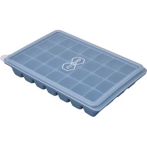 JU&MP Square IJsblokjesvorm - IJsblokjes - IJsblokjesvorm met Deksel - Blauw