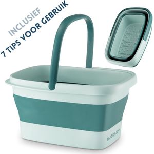 BUDDLEY Voetenbad Inklapbaar (L) - Groen - Ontspan je voeten