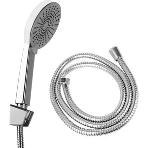 Niceey Douchekop met Slang - Waterbesparend - Handdouche - Doucheset ø 12cm - 3 Standen - Chroom