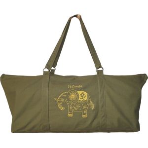 YoZenga Yogatas | Sporttas | Yoga tas groot | Olifant Olive Green | Ook handig als strandtas !