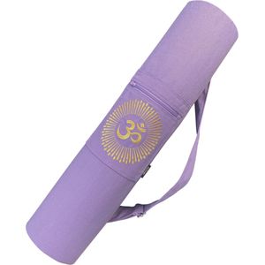 YoZenga yogatas | Ohm Lovely Lilac met trekkoord | Sporttas | Yoga koker tas