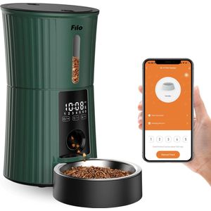 Filo Automatische Voerbak Kat en Hond met App Groen 4L - Voerautomaat - Voerdispenser - Voederbak - Voerautomaten Katten - Honden