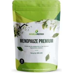 Menopauze Premium - Overgang Tabletten - Monnikspeper, Dong Quai, Foliumzuur - Opvliegers - Nachtelijk zweten - 30 capsules - 1 maand