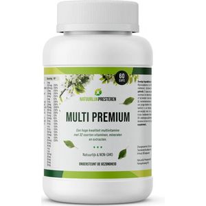 Multi Premium - Actieve Multivitamine - Luteïne & Zeaxanthine - B-Complex - Organische Mineralen - 90 caps