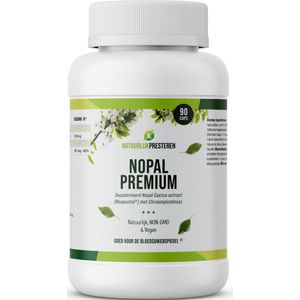 Nopal Premium - Neopuntia® Oplosbare Vezels uit Cactus Extract - Chroompicolinaat - Vetblokker - Afslankpillen - 90 caps