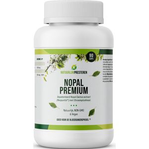 Nopal Premium - Neopuntia nopal cactus vezel extract - vetbinder - chroompicolinaat - 90 caps