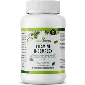 Vitamine B-complex - Quatrefolic® folaat (5-MTHF) - actief B6 en B12 - halfvitaminen - vegan - 60 caps