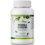 Rhodiola & Ginseng - Adaptogene kruiden - Anti Stress - Topkwaliteit Rhodiola Rosea en Panax Ginseng - Natuurlijk - Vegan -  60 caps