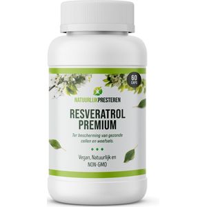 Resveratrol Premium - 250 mg Trans-Resveratrol - Natuurlijke Extract uit Polygonum - Antioxidant - 60 caps
