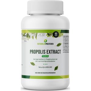 Propolis extract - Hooikoorts Supplement - 750 mg per Dosering - 5:1 extract - Hooikoorts Supplement - 60 capsules