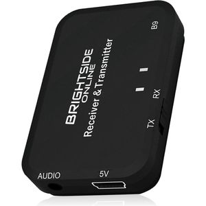 Brightside Bluetooth adapter Transmitter & Receiver 3.5mm aux - Bluetooth audio ontvanger/ zender