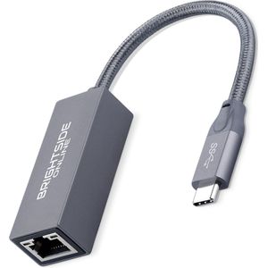 Brightside USB-C naar Ethernet Adapter - 1000Mbps - RJ45