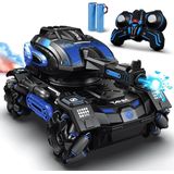 NAPI - Tankslider - RC Auto - Buitenspeelgoed - Met 2 Accu's en Rookgenerator