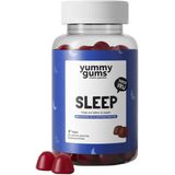 Yummygums Sleep Slaap - Goede Nachtrust - Melatonine, Passiebloem, Meidoorn, Kamille - Bosbessensmaak - yummy gums - geen capsule, poeder of tablet - Vegan - Suikervrij - 60 gummies (Lekker slapen, uitgerust wakker worden)