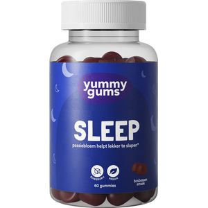 Yummygums - Slaap - suikervrij - gummies - met melatonine, passiebloem en kamille - vegan - 60 gummies