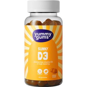 Yummygums - Sunny D3 - Vitamine D Gummies - Suikervrij - 60 Gummies