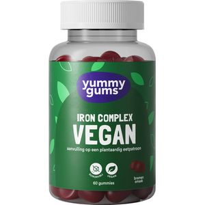 Yummygums - Vegan Iron Gummies - Suikervrij - 60 Gummies
