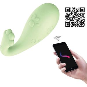HappySexy Vibrerend Ei Draadloos Groen Vibrators Voor Vrouwen Clitoris - Vibrator Met App Control / Afstandbediening - Realistisch -  Seksspeeltjes Voor Koppels Op Afstand - Vibrerende Eieren Bluetooth