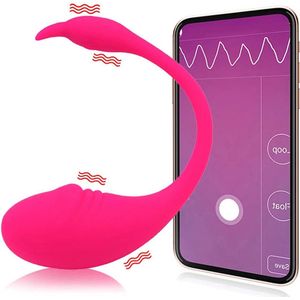 HappySexy Vibrerend Ei Draadloos Rood Vibrators Voor Vrouwen Clitoris - Bullet Vibrator Met Remote App Control / Afstandbediening - Realistisch - Seksspeeltjes Voor Koppels Op Afstand - Vibrerende Eieren Bluetooth