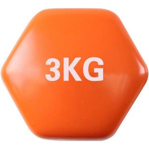 FOXFIT- Dumbbell set - 2 x 3KG - Rubber - Oranje